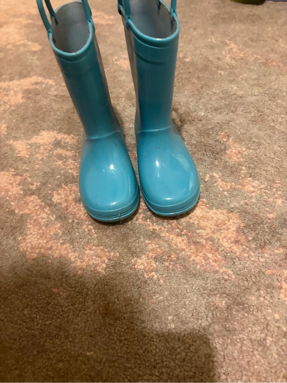Bright Blue Kids Rain Boots